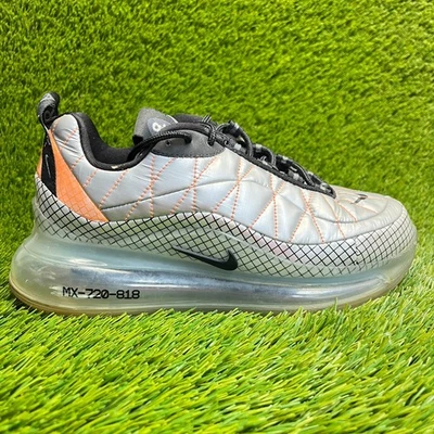 Nike Air Max MX 720-818 Boys Size 6.5Y Silver Black Walking Shoes Sneakers - Image 1 of 4