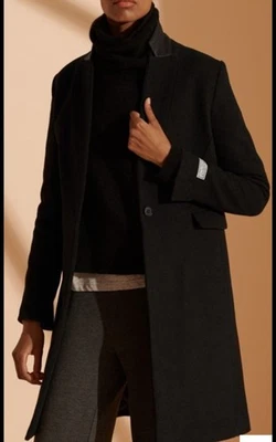 Женская куртка Superdry размер Small «The Edit» шерстяная смесь с подкладкой черная - Изображение 1 из 4