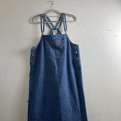 Coldwater Creek Size M Maxi Sleeveless Boho Denim Jean Dress - Image 1 of 4