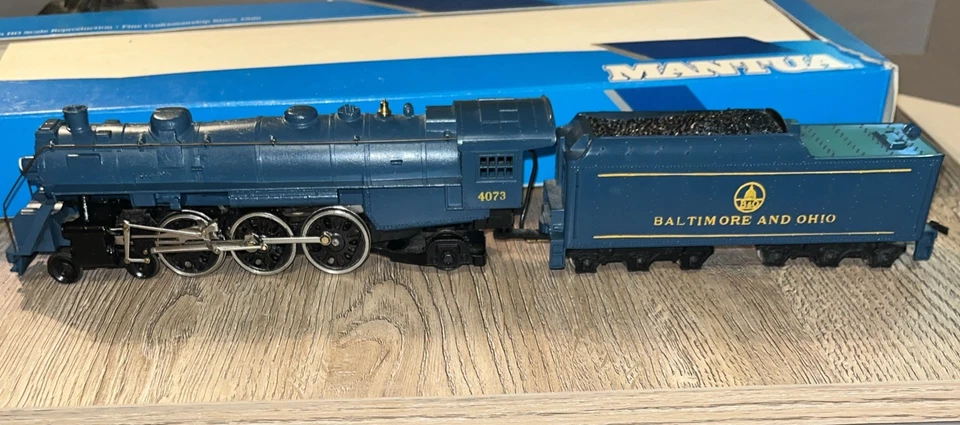 HO Scale Mantua 4-6-2 Baltimore & Ohio.  Track Tested  Works - Image 1 of 4