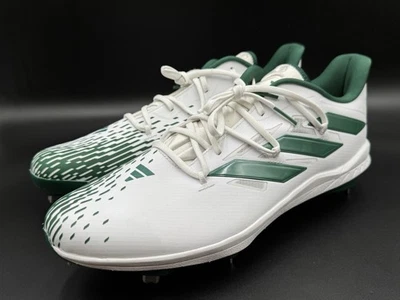 Chuteiras de beisebol Adidas Adizero Afterburner tamanho 15 verde branco IG2308 novas em folha! - Imagem 1 de 4