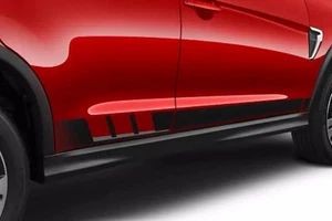 Genuine Mitsubishi Side Graphics - Black With Red Bars MZ315112 - Picture 1 of 3