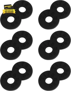 6 pares de cerraduras de correa de guitarra, bloques de correa premium, protector de guitarra negro ⭐️⭐️⭐️⭐️⭐ - Imagen 1 de 6