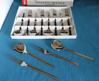 👌TCM Pasta-besteck Spaghetti-besteck Besteck Set Edelstahl 12 tlg.👍 - Bild 1 von 4