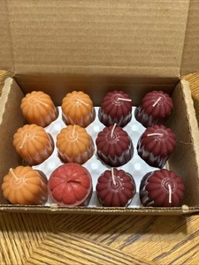 Candles Spring Valley Scents Fall Colors Sugar And Spice Set of 12 New In Box - Picture 1 of 3