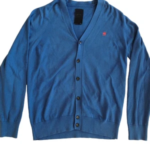 G-STAR C-LINE BLUE CARDIGAN COTTON KNIT SWEATER SZ XLARGE - Picture 1 of 11
