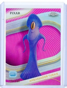 2025 Topps Chrome Disney AMBASSADOR TURAIS Debut Pink Refractor 154/250 - Picture 1 of 2