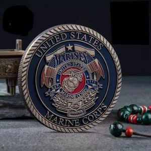 Marine Commemorative Challenge Coin Collectible (SHIPS FROM THE USA) - Picture 1 of 2