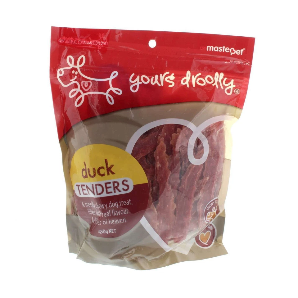 Yours Droolly Duck Tenders Dog Treats - 450g