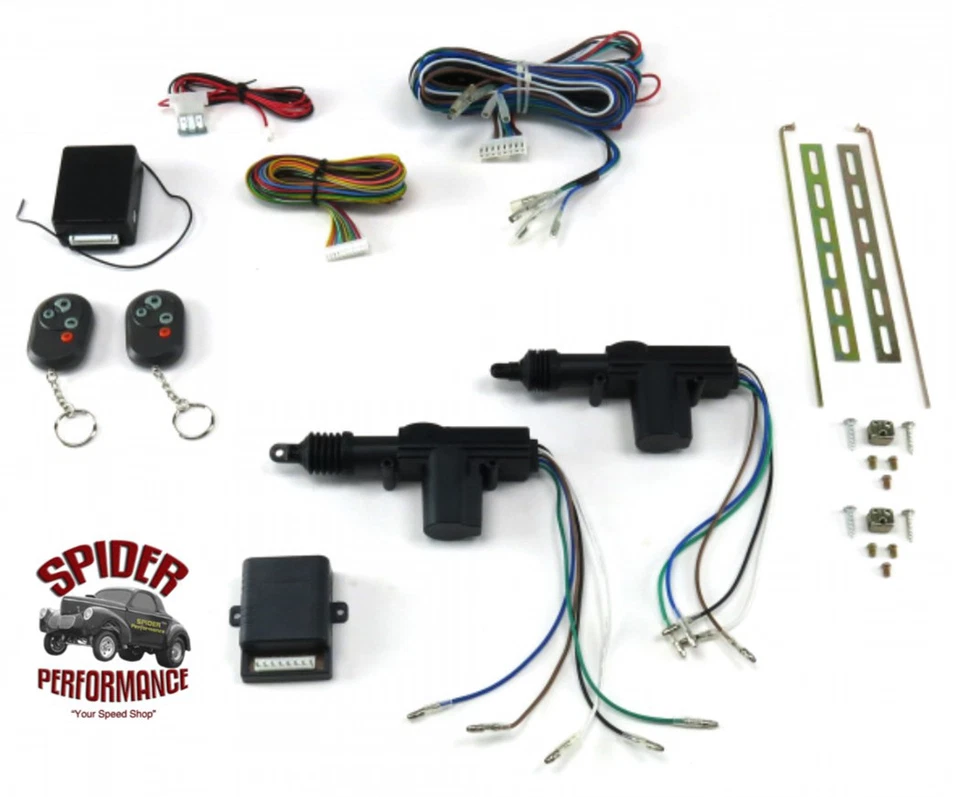 1967-1992 Camaro Nova Monte Carlo Monza Vega Kit de conversión de cerradura de puerta eléctrica Foto 1 de 2