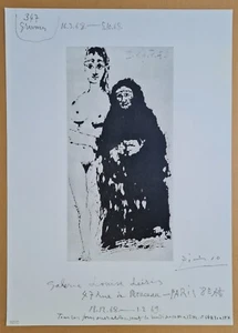 PABLO PICASSO Original Plakat 1968, 347 Gravures, Louise Leiris, Czwiklitzer 338 - Bild 1 von 7