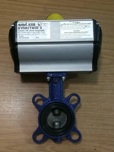 KSB Isoria Amri 16 Iron Wafer Pattern Butterfly Air Op Valve 3G6K6XV DN50 PN16 - Picture 1 of 7