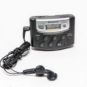 ⭐ Sony Walkman SRF-M37V Portable AM/FM Weather Band Radio - Tested Works Great ⭐ - Picture 1 of 7