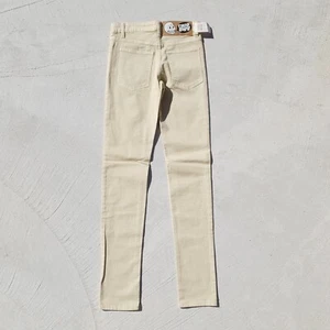 Cheap Monday Skinny Jeans Mens 28" Over Dye Sand Dollar Long Trouser Pants Denim - Picture 1 of 8