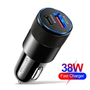 USB PD Car Charger Adapter Cigarette Lighter Fast Charging For Google Pixel 9 8a - Imagen 1 de 15