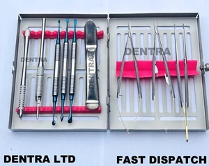 Dental implant oral surgical instruments kit needle holder forceps scissors CE - Picture 1 of 4
