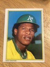 1983 Topps All-Star Set Collector's Edition Rickey Henderson #33 HOF