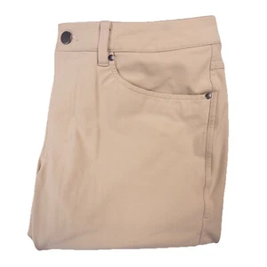 Lululemon Commission Slim Pant Warpstreme Beige Men’s Pants 32x26 - Picture 1 of 5