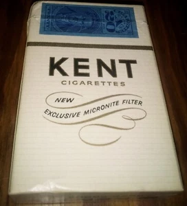 Vintage Kent Cigarettes Micronite Filter Empty Flip Top Box Tax Stamp No Warning - Picture 1 of 8