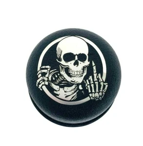 Respirador con cubierta de válvula Rat Rod F-U Skeleton negro, ÚNICO con ojal - Imagen 1 de 6