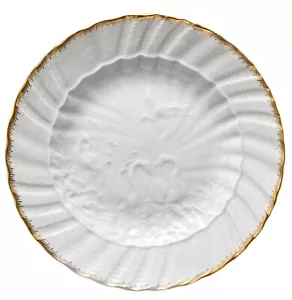 Speiseteller Goldkante Meissen Schwanenservice J.J. Kändler 5475 24,5cm - Bild 1 von 2