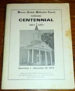 Warren United Methodist Church Atlanta Celebrates Centennial 1874-1974 Program - Picture 1 of 10
