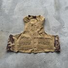 Vintage Sears Roebuck Hunting Vest Jacket  Beige 50S