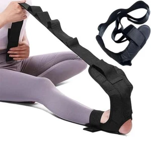 Yoga Stretching Strap Belt with Loops Ankle Leg Stretcher Stretching Bands Belts - Picture 1 of 13