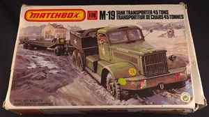 Vintage Matchbox 40174 M-19 Tank Transporter 45 Tons 1-76 Model Kit 1983 - Picture 1 of 13