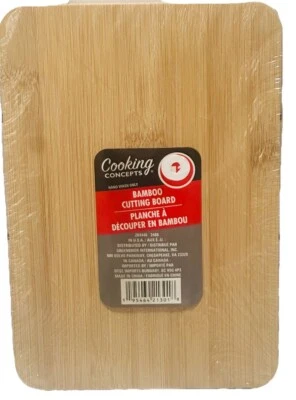 Cooking Concepts Bamboo Cutting Board NEW Factory Sealed 8.5" x 6" charcuterie - Image 1 of 4