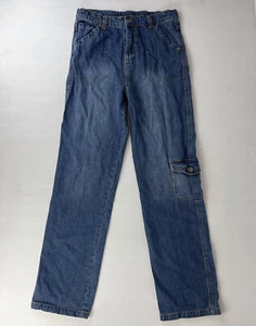 Vintage Girls Denim Jeans / Mid Blue / Straight Leg / Size 14 - Picture 1 of 6