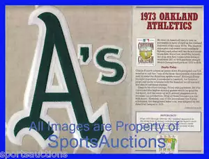 1973 OAKLAND ATHLETICS Willabee Ward COOPERSTOWN COLLECTION BASEBALL TEAM PATCH - Picture 1 of 2