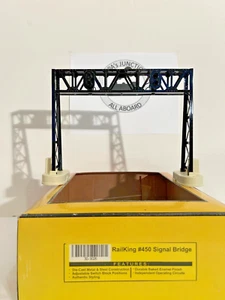 MTH-30- 9026 #2 ""NUOVO CON SCATOLA"" PONTE SEGNALE PRESSOFUSO RAIL-KING #450 NUOVO - Foto 1 di 1