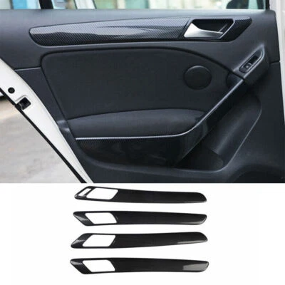 Interruptor de marco de puerta de coche interior de fibra de carbono para Volkswagen Golf MK6 10-2013 Foto 1 de 4