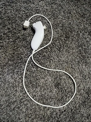 OEM Nintendo Wii White Nunchuck Controller RVL-004 Tested Working - Image 1 of 4