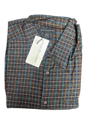 New With Tags JHANE BARNES Long Sleeve Button Down Shirt Size XXL Retails $150 - Image 1 of 4