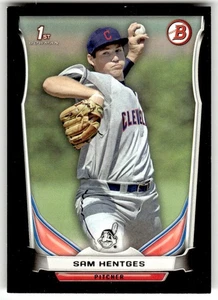 2014 Bowman Draft #DP117 Sam Hentges Black Cleveland Indians Baseball - Picture 1 of 2