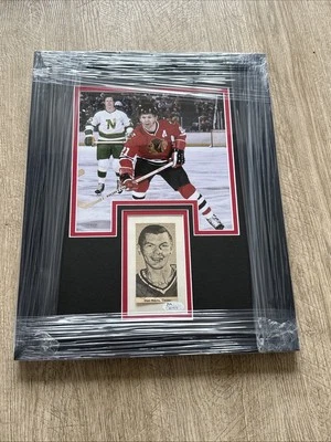 Foto cortada firmada autografiada enmarcada de Stan Mikita Chicago Blackhawks #21 JSA NHL Foto 1 de 2