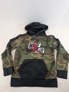 Nike Air Jordan Hoodie Boys Medium 10-12 Years Sweatshirt Pullover Camo Graphic - Picture 1 of 8