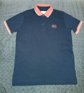 Polo Cerruti 1881 Mediano Azul Marino Coral Excelente Estado - Imagen 1 de 7