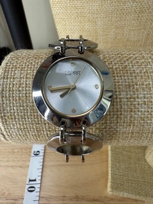 Esprit Womens Silver-Tone Metal Watch With Round Silver Dial NOT TESTED - Image 1 of 4