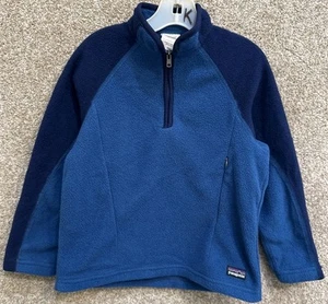 Patagonia Boys XS 5-6 Blue El Cap Zip-T Fleece Jacket Outdoor Hiking 64651 - Picture 1 of 13