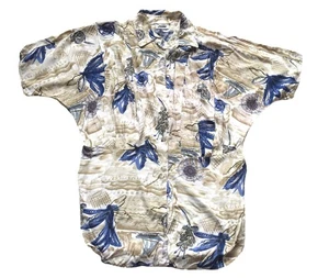 Vintage 90s Long Patterned Shirt Retro Boho Indie 16 - Picture 1 of 2