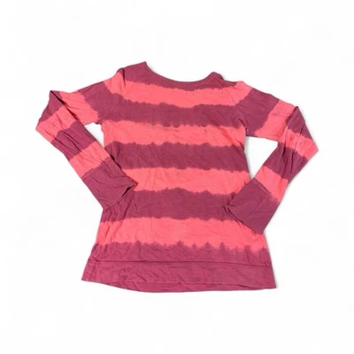 MUDD Pink Purple Maroon Tie-Dye L/S Juniors Shirt Top Sz Medium 100% Cotton - Image 1 of 4