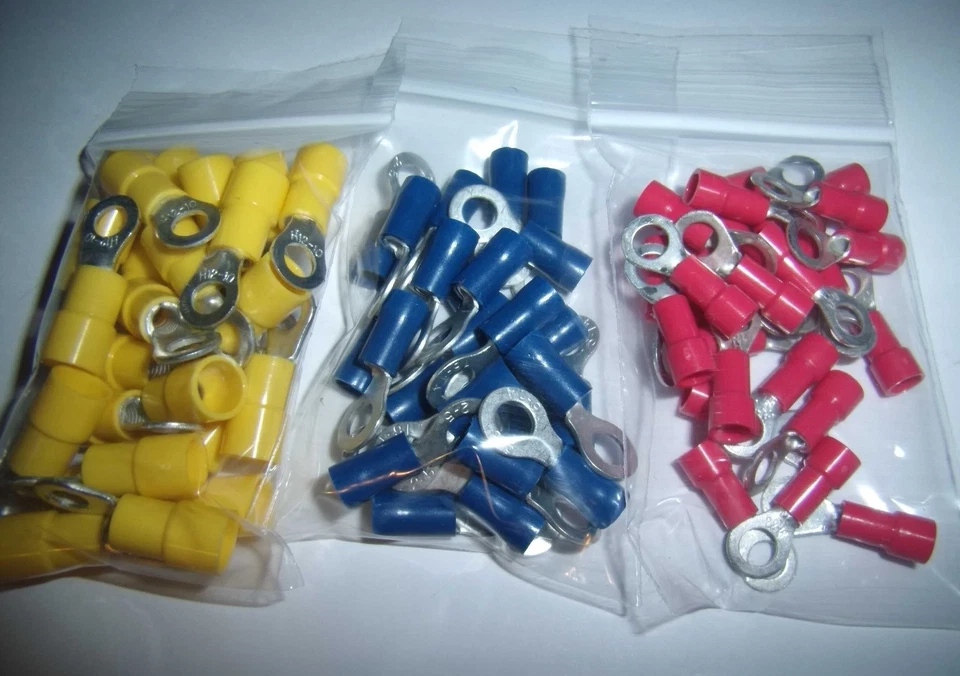 75 Wire Ring Terminals Connector Combo Pack 22-10 gauge Power Ground Car Audio - Image 1 of 3