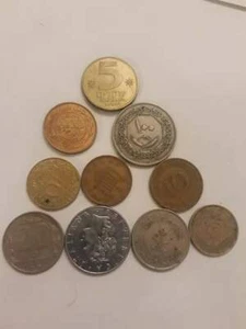 10pcs vintage coins currency Egyptian collection set rare pound old cent money - Picture 1 of 2