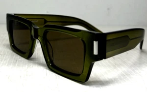 GENUINE - SAINT LAURENT SL 572 005 - DESIGNER SUNGLASSES (GREEN) - Bids From $1 - Picture 1 of 4