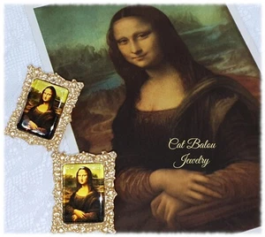 Mona Lisa von Da Vinci Traumhafte Ohrringe im Barock Antik Stil CatBalouJewelry - Bild 1 von 12