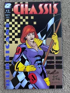 SIGNED Millenium Comics Chassis Comic Book #3 (1996, 1st Series) Hurricane - Picture 1 of 6
