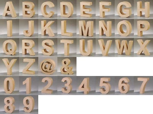 PappArt Letras Números, & y @ de Cartón 17,5 cm Alto *Selección - Imagen 1 de 38